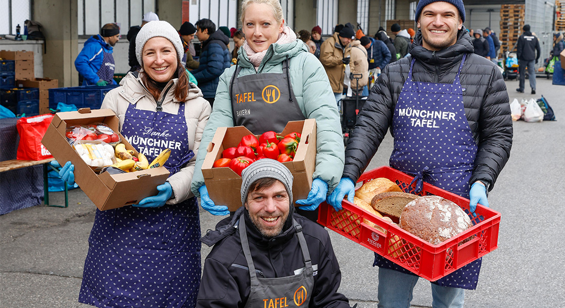 Große Spendenaktion mit tz und Münchner Merkur zugunsten der Tafeln. Foto: Michaela Stache